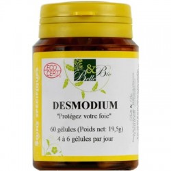 Desmodium Bio, protectie hepatica, detoxifica ficatul, elimina substantele toxice din ficat, elimina oboseala cronica (60 capsule)