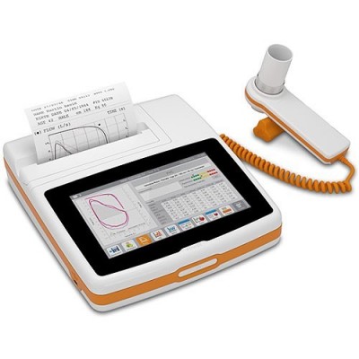 Spirometru New Spirolab IV + Bluetooth + Oximetru, cu turbina reutilizabila