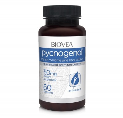 Pycnogenol® 50mg 60 Capsule, antioxidant puternic, colesterol mare tratament