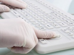 tastatura medicala sterilizabila alfanumerica, cu mouse integrat, IP68