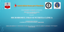 Curs de Medicina Integrativa: „Microbiomul uman si nutritia clinica.”