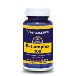 Herbagetica lansează B-Complex 100 - Complex de 8 vitamine B îmbogățit cu extract de Ashwagandha