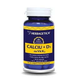 Herbagetica lansează Calciu+D3 cu Vit. K2 - Formulă superioară pentru o densitate osoasa optimă