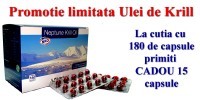 Ulei Krill Oil 180 capsule+15 capsule GRATIS