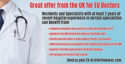 Great offer from the UK for EU Doctors only!