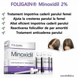 FOLIGAIN® Minoxidil 2% - Tratament pentru par femei