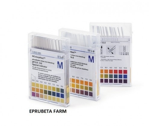 Reduceri medicale: Hartie de pH , strip-uri de pH, Bezi indicatoare pH  0 - 14 -  Indicator universal de pH  - MERCK 1095350001