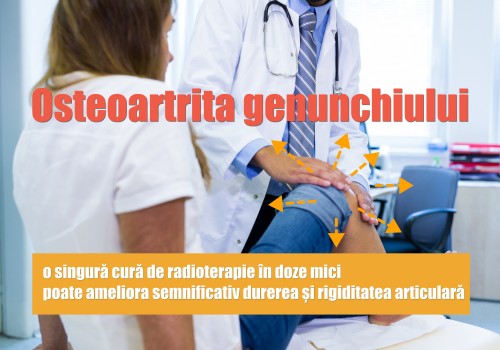 Terapia cu radiații în doze mici reduce semnificativ durerea și rigiditatea articulară la pacienții cu osteoartrită de genunchi