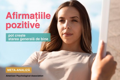 Afirmațiile pozitive pot crește starea generală de bine [meta-analiză]