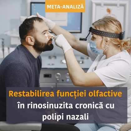 Restabilirea funcției olfactive în rinosinuzita cronică cu polipi nazali prin terapii biologice [meta-analiză]