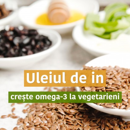 Omega-3 în dietele pe bază de plante - suplimentarea cu ulei de in este eficientă