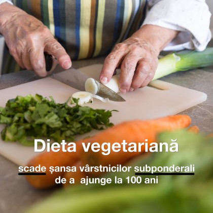Dieta vegetariană și șansele de a deveni centenar