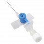 PRIMA Branule cu valva si cateter F.E.P. radioopac, 22G Int/Ext-Dia: 0.6/0.9 x 25mm albastru, Luer Lock, Sterile, CE, 100buc