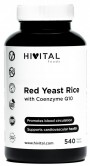 Drojdie de orez rosu cu Coenzima Q10 x 540 comprimate VEGANE, HIVITAL + CADOU organizator medicamente x 28 casete
