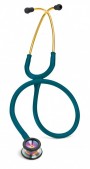 Stetoscop 3M™ Littmann® Classic II Pediatric 2153, Turcoaz inchis, capsula curcubeu (Caribbean Blue/Rainbow)