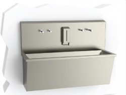 Lavoar apa sterila din inox cu doua posturi