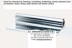 FOLIE DE ALUMINIU PENTRU LABORATOR L 45 M , GROSIME 0,018 mm , LATIME 300 mm