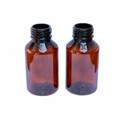 FLACON PLASTIC BRUN / FLACOANE BRUNE FARMACEUTICE VOLUM 100 ML