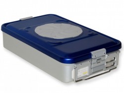 Casoleta sterilizare din aluminiu cu 2 valve - 465x280 mm