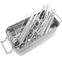 Trusa instrumentar din otel inox, de mica chirurgie, produsa de compania Raydent