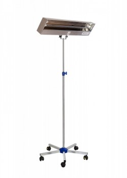Lampa Bactericida LBAI 55W-S din inox, cu montare pe stativ mobil inox şi tub cu folie teflon (Bt)