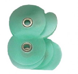 Discuri de finisare si lustruire 14mm, verde(conturare), 40 bucati