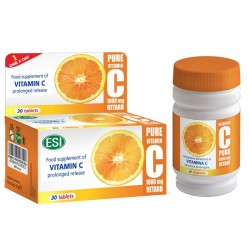 Vitamina C PURA 1000 mg retard (eliberare lenta) 30 cps ESI