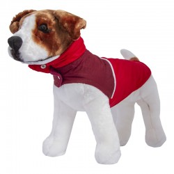 PRIMA Jacheta animale capse Fas Rosu/Grena, 3XL