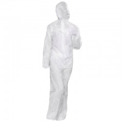 Combinezon PRIMA, cu gluga, PPSB, alb, 2XL