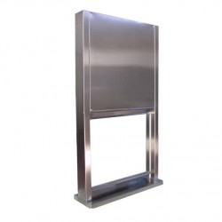Fereastră cu închidere din oțel inoxidabil cu sticlă Visarm 8/9
