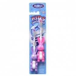 Set 2 periute de dinti Iepuras Active Oral, pentru copii 3-6 ani