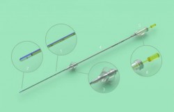 Mininjector CM Injector uterin pentru sonohisterografie.– versiune cu control al cantitatii injectate