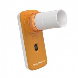 Spirometru portabil Spirobank Oxi – cu pulsoximetrie, turbina reutilizabila si mouthpiece din plastic