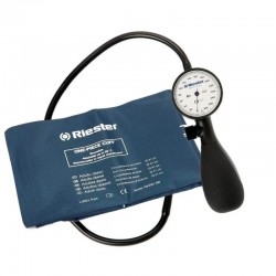 Tensiometru mecanic Riester Shock-Proof®, alb, cu manseta dezinfectabila, marime extra-large