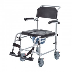 Scaun rulant de toaletă și duș AKVA – manevrabil, anticoroziv și ergonomic