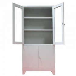 Dulapul metalic medical pentru medicamente si instrumentar, 4 Uși, 3 Polițe, 900x400x1900mm