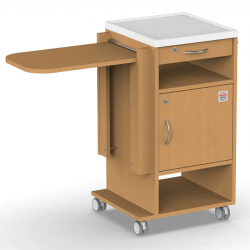 Noptieră Medicală NS-3 | Blat Masă Reglabil | Capacitate 10 kg