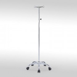 Stativ Perfuzie MIA-100 | Înălțime Reglabilă 116-210 cm | 2 Cârlige | Mobil