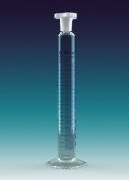 Cilindru gradat, cu dop rodat din PP, Clasa A