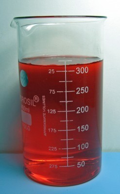 Pahar Berzelius, gradat, forma inalta