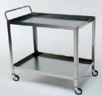 Masa mobila cu doua blaturi 60x40x80(H)cm (masa instrumentar inox)