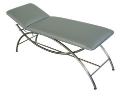 Canapea examinare pentru cabinete medicale – cadru metalic vopsit in camp electrostatic  (forma curba)