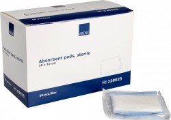Comprese sterile absorbante din celuloza - 10 cm x 10 cm - 50 buc