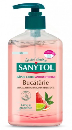 Sanytol - Sapun Lichid Antibacterian - Pentru Bucatarie - 250 ml