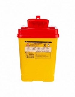 Cutie pentru intepatoare - taietoare, deseuri infectioase, 7.5L, 1buc