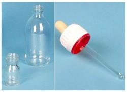 Sticla alba cu picurator tip pipeta 125 ml