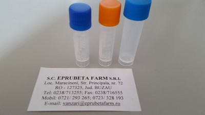 Tub congelare Probe / Criotuburi 4 ml neradate, nesterile