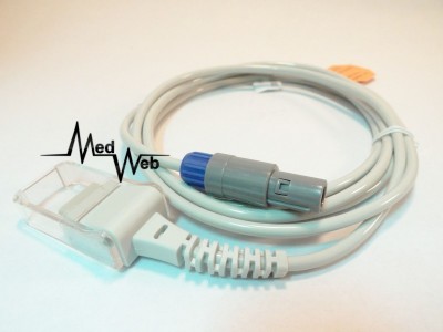 Cablu complet senzor spo2 / pulsoximetru (din 2 buc) pt monitor Mindray PM7000/PM8000/PM9000/MEC1000/MEC2000/ EDAN seria M, iMEC, IPM