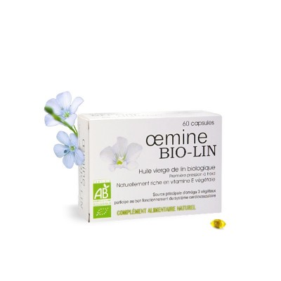 Oemine BIO-LIN (Ulei de in BIO) 180 capsule