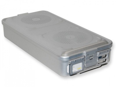 Casoleta sterilizare din aluminiu cu 2 filtre - 580x280 mm